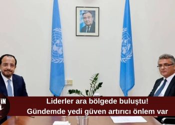 Erhürman ve Hristodulidis ara bölgede bir araya geldi: Liderler görüşmesi başladı