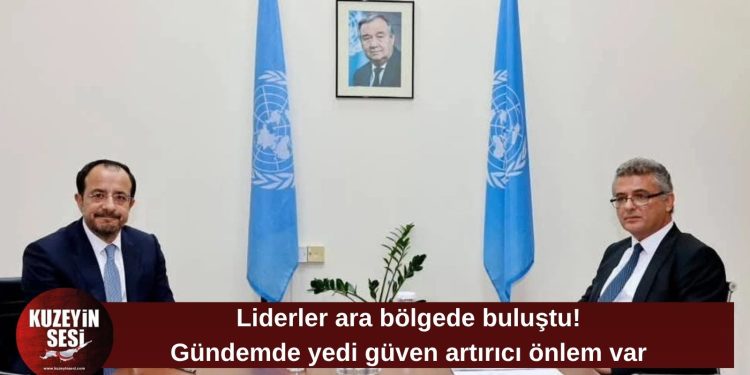 Erhürman ve Hristodulidis ara bölgede bir araya geldi: Liderler görüşmesi başladı