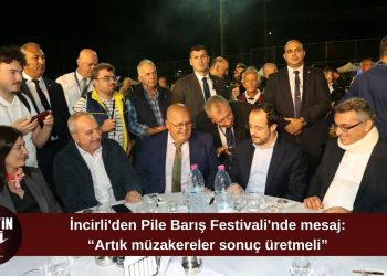İncirli: “Barış siyasi bir hedefin ötesinde, toplumların birbirine güven duymasıdır”
